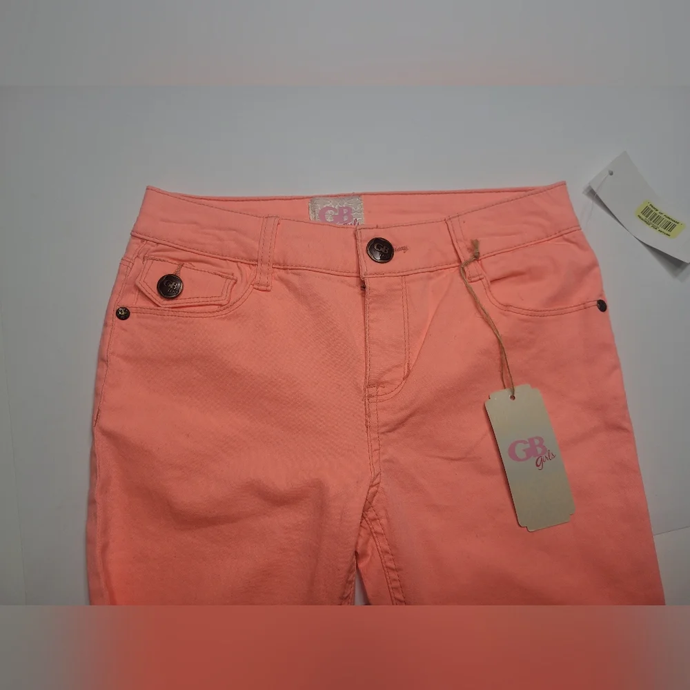 ❤️GB GIRLS SKINNY JEANS  SIZE 12  COLOR TANGERINE - TANGO - Picture 5 of 13